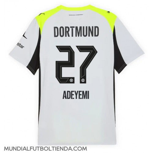 Camiseta Borussia Dortmund Karim Adeyemi #27 Segunda Equipación Replica 2025-26 mangas cortas